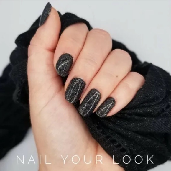 *Retired* Color Street: Only in Vegas | Black Gold Glitter Fall Goth Sparkle - Picture 8 of 16